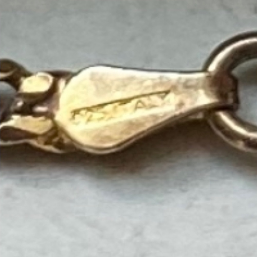 Tiger eye cabochon pendant set in sterling - Picture 12 of 12